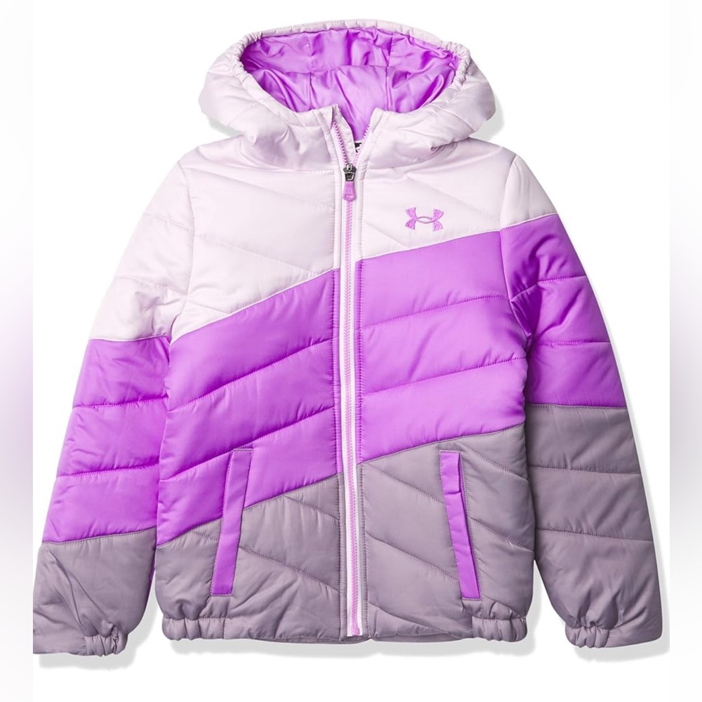Under Armour girls Ua Primeblock Puffer Jacket LIKE NEW !!